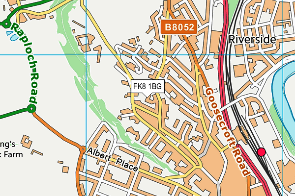 FK8 1BG map - OS VectorMap District (Ordnance Survey)