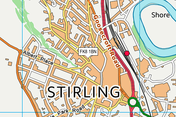 FK8 1BN map - OS VectorMap District (Ordnance Survey)