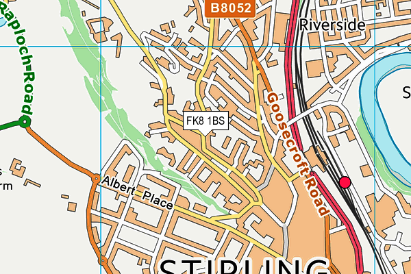 FK8 1BS map - OS VectorMap District (Ordnance Survey)