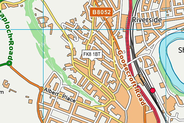 FK8 1BT map - OS VectorMap District (Ordnance Survey)