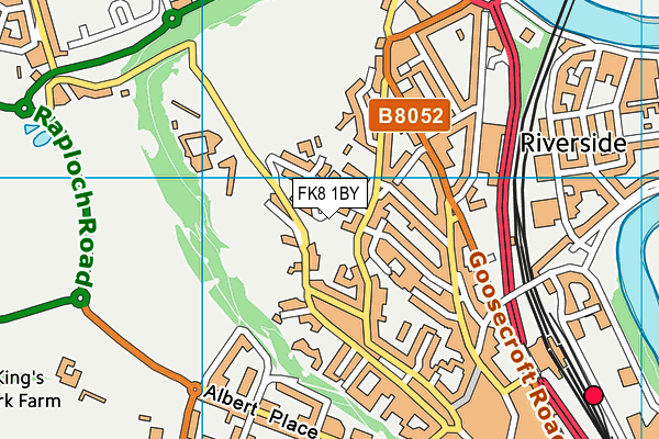 FK8 1BY map - OS VectorMap District (Ordnance Survey)