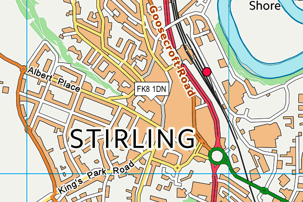 FK8 1DN map - OS VectorMap District (Ordnance Survey)