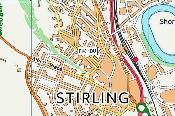 FK8 1DU map - OS VectorMap District (Ordnance Survey)