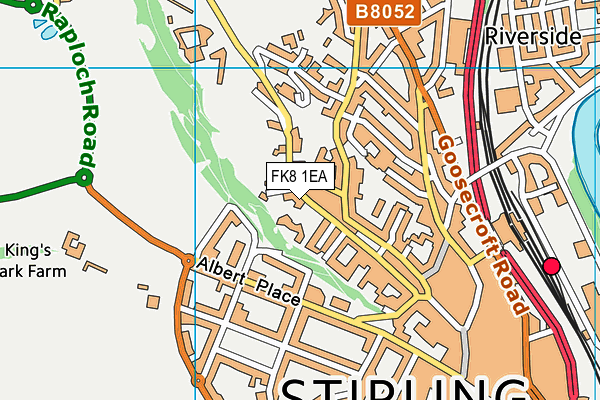 FK8 1EA map - OS VectorMap District (Ordnance Survey)