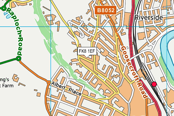FK8 1EF map - OS VectorMap District (Ordnance Survey)
