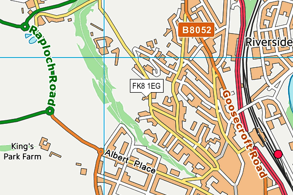 FK8 1EG map - OS VectorMap District (Ordnance Survey)