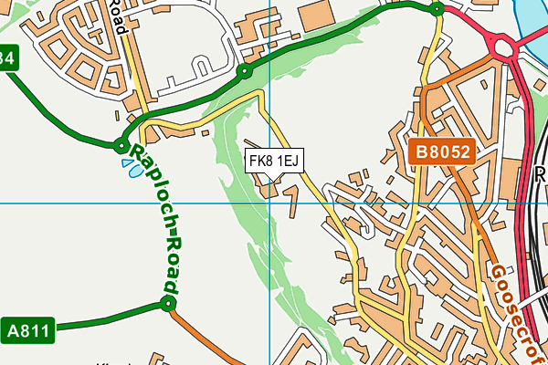 FK8 1EJ map - OS VectorMap District (Ordnance Survey)