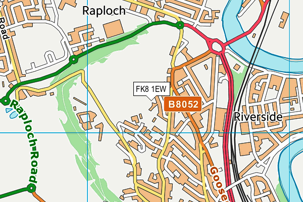 FK8 1EW map - OS VectorMap District (Ordnance Survey)