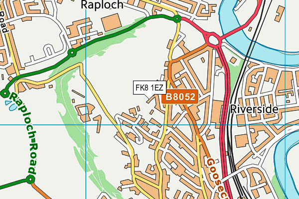 FK8 1EZ map - OS VectorMap District (Ordnance Survey)