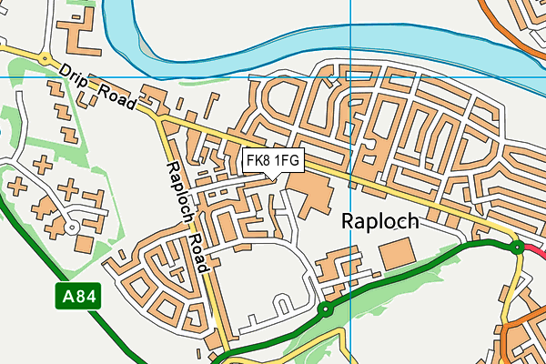 FK8 1FG map - OS VectorMap District (Ordnance Survey)