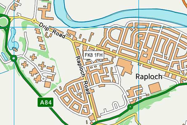 FK8 1FH map - OS VectorMap District (Ordnance Survey)