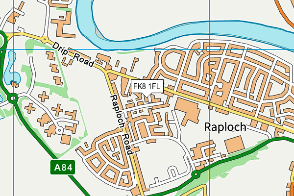 FK8 1FL map - OS VectorMap District (Ordnance Survey)