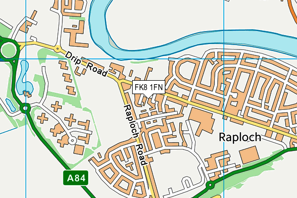 FK8 1FN map - OS VectorMap District (Ordnance Survey)