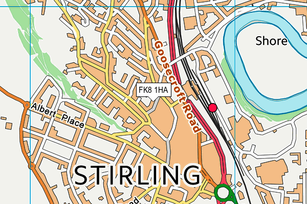 FK8 1HA map - OS VectorMap District (Ordnance Survey)