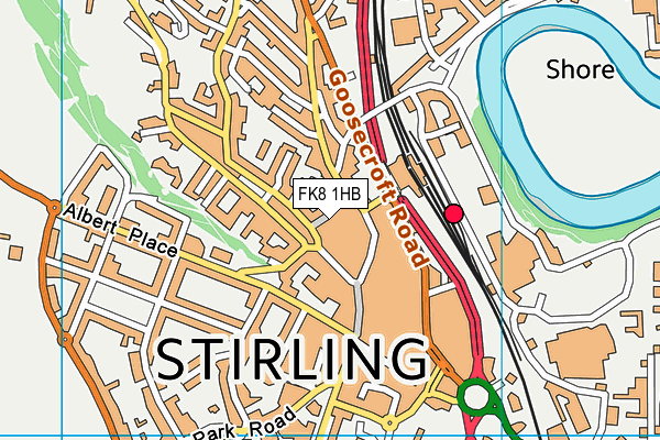 FK8 1HB map - OS VectorMap District (Ordnance Survey)