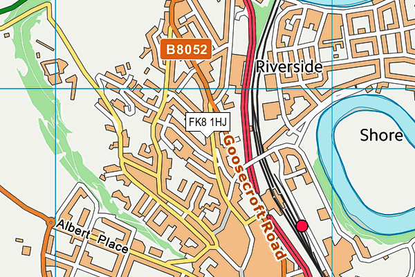 FK8 1HJ map - OS VectorMap District (Ordnance Survey)