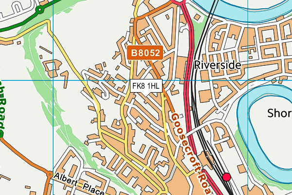 FK8 1HL map - OS VectorMap District (Ordnance Survey)