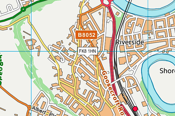 FK8 1HN map - OS VectorMap District (Ordnance Survey)