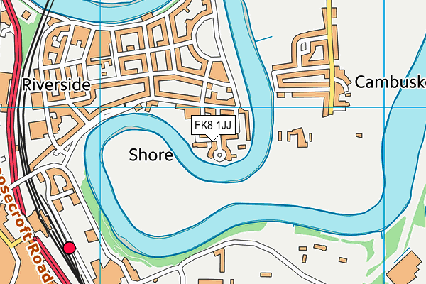 FK8 1JJ map - OS VectorMap District (Ordnance Survey)