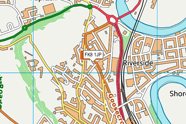 FK8 1JP map - OS VectorMap District (Ordnance Survey)