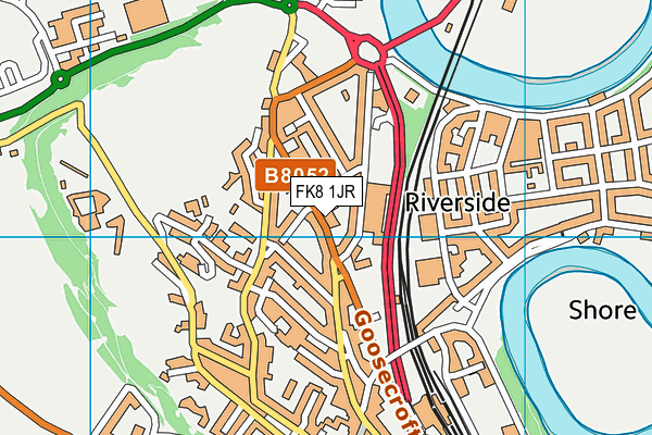 FK8 1JR map - OS VectorMap District (Ordnance Survey)