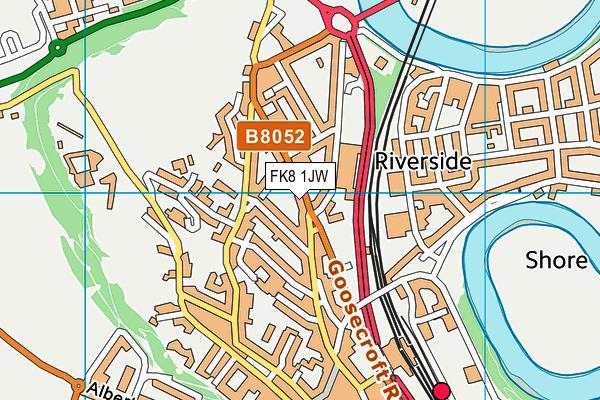 FK8 1JW map - OS VectorMap District (Ordnance Survey)