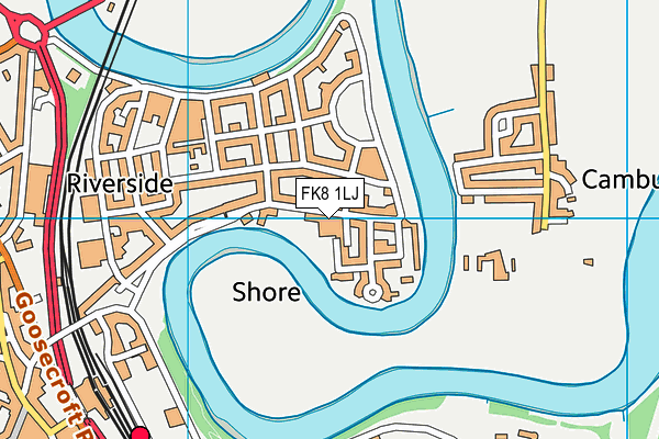 FK8 1LJ map - OS VectorMap District (Ordnance Survey)