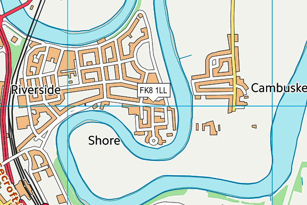 FK8 1LL map - OS VectorMap District (Ordnance Survey)