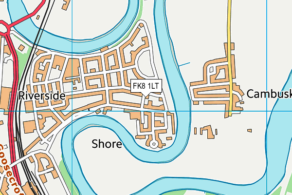 FK8 1LT map - OS VectorMap District (Ordnance Survey)