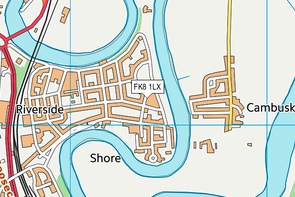 FK8 1LX map - OS VectorMap District (Ordnance Survey)