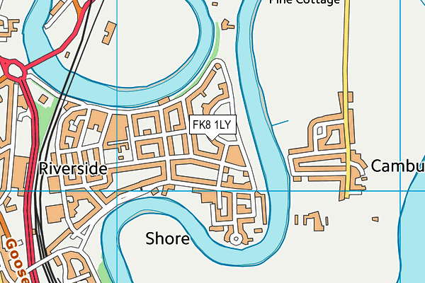 FK8 1LY map - OS VectorMap District (Ordnance Survey)