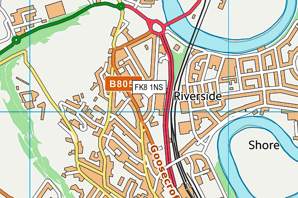 FK8 1NS map - OS VectorMap District (Ordnance Survey)