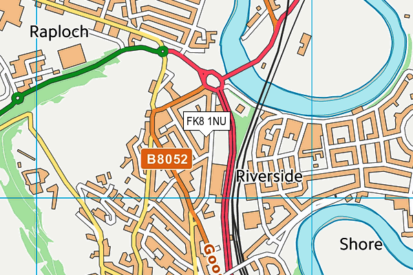 FK8 1NU map - OS VectorMap District (Ordnance Survey)