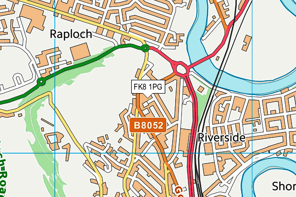 FK8 1PG map - OS VectorMap District (Ordnance Survey)