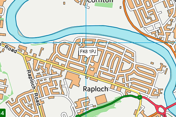 FK8 1PJ map - OS VectorMap District (Ordnance Survey)