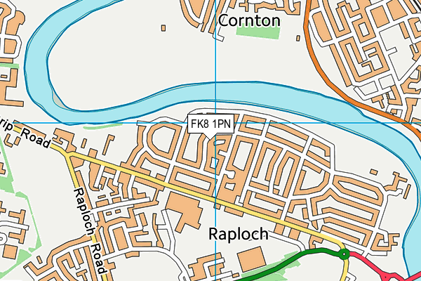 FK8 1PN map - OS VectorMap District (Ordnance Survey)