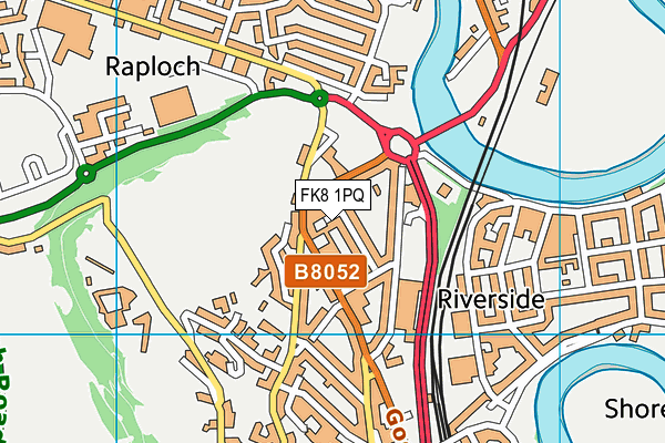 FK8 1PQ map - OS VectorMap District (Ordnance Survey)