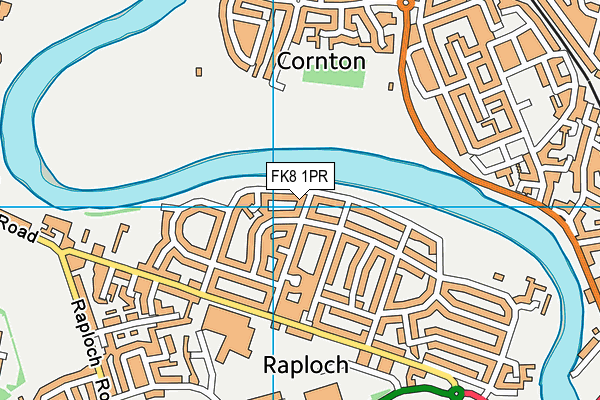 FK8 1PR map - OS VectorMap District (Ordnance Survey)