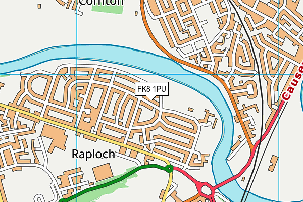 FK8 1PU map - OS VectorMap District (Ordnance Survey)