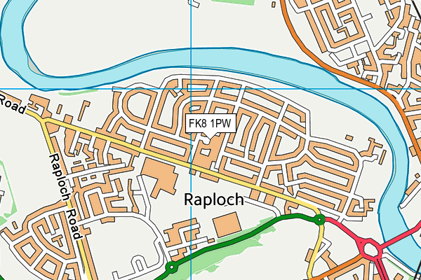 FK8 1PW map - OS VectorMap District (Ordnance Survey)