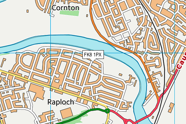 FK8 1PX map - OS VectorMap District (Ordnance Survey)