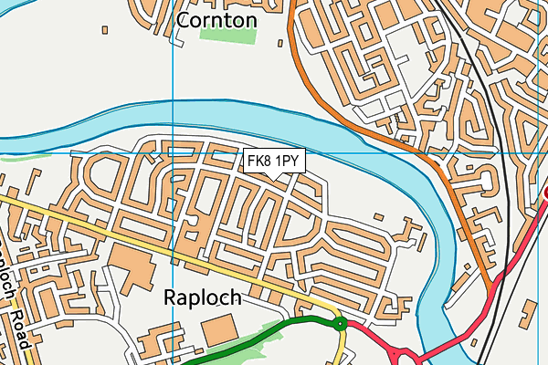 FK8 1PY map - OS VectorMap District (Ordnance Survey)