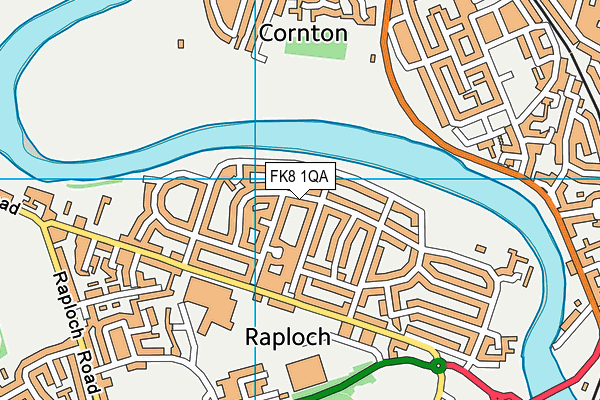 FK8 1QA map - OS VectorMap District (Ordnance Survey)