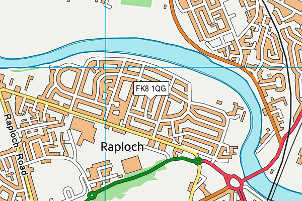 FK8 1QG map - OS VectorMap District (Ordnance Survey)