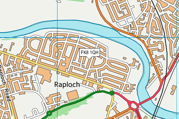 FK8 1QH map - OS VectorMap District (Ordnance Survey)