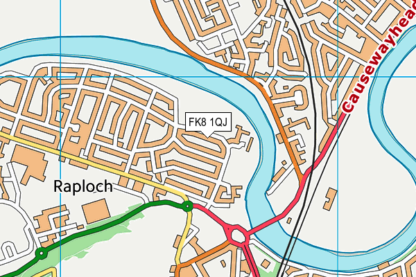 FK8 1QJ map - OS VectorMap District (Ordnance Survey)