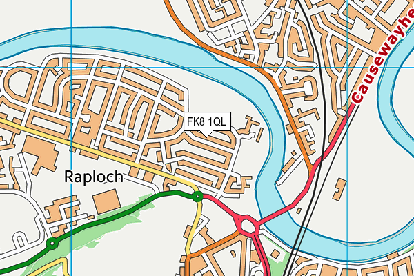 FK8 1QL map - OS VectorMap District (Ordnance Survey)