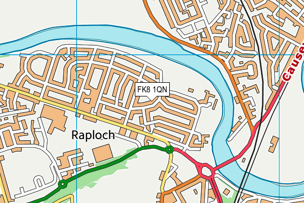 FK8 1QN map - OS VectorMap District (Ordnance Survey)