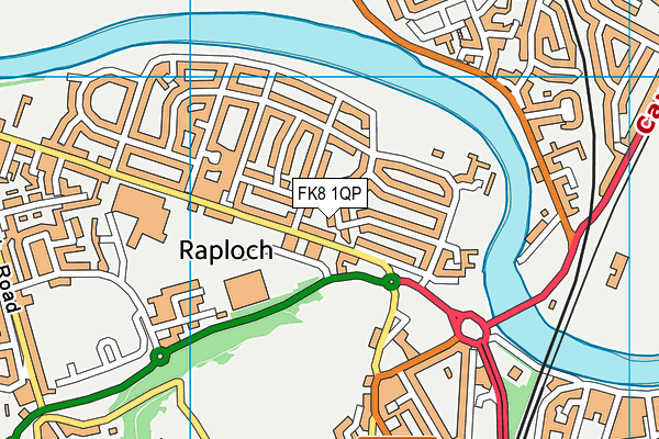 FK8 1QP map - OS VectorMap District (Ordnance Survey)