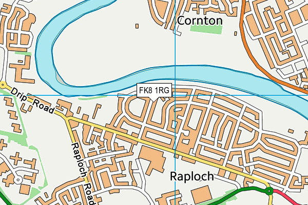 FK8 1RG map - OS VectorMap District (Ordnance Survey)